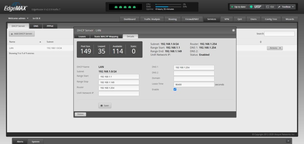 Eir Router 3 Replacing eir Fibre Router with Ubiquiti ER-X – Projects @ Hillview